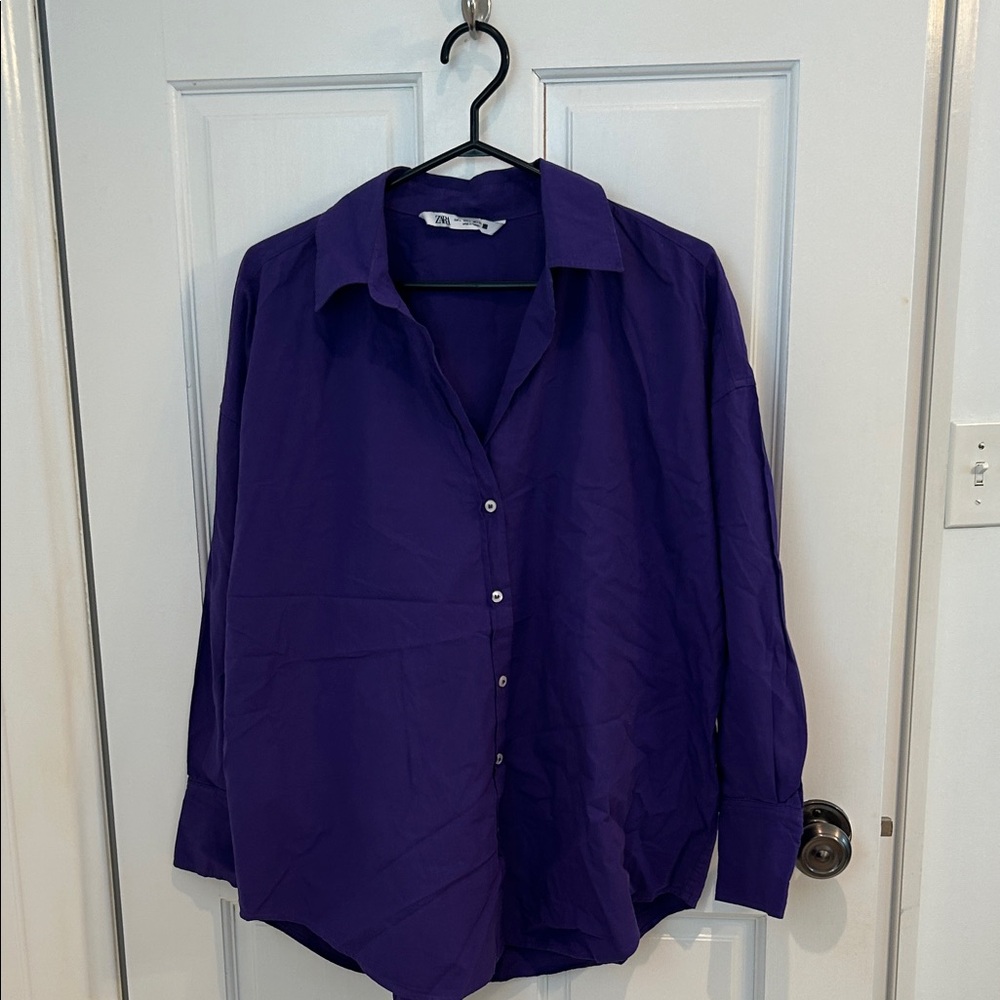 Zara Vibrant Purple Shirt